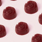 A repeat pattern of close-up, gummy view showing texture